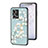 Silicone Frame Flowers Mirror Case Cover S01 for Oppo Reno7 4G