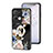 Silicone Frame Flowers Mirror Case Cover S01 for Oppo Reno8 Pro 5G