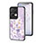 Silicone Frame Flowers Mirror Case Cover S01 for Oppo Reno8 Pro 5G