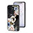 Silicone Frame Flowers Mirror Case Cover S01 for Vivo iQOO 10 Pro 5G
