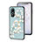 Silicone Frame Flowers Mirror Case Cover S01 for Vivo Y02S