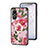 Silicone Frame Flowers Mirror Case Cover S01 for Vivo Y02S