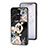 Silicone Frame Flowers Mirror Case Cover S01 for Vivo Y22
