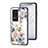 Silicone Frame Flowers Mirror Case Cover S01 for Xiaomi Poco F4 5G