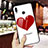Silicone Frame Love Heart Mirror Case S02 for Huawei Honor 8X Red