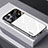 Silicone Frame Mirror Case Cover AT1 for Apple iPhone 13 Pro White