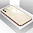 Silicone Frame Mirror Case Cover for Apple iPhone 11 Gold