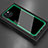 Silicone Frame Mirror Case Cover for Apple iPhone 13 Mini Green