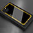 Silicone Frame Mirror Case Cover for Apple iPhone 14 Plus Yellow