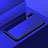 Silicone Frame Mirror Case Cover for Huawei P30 Blue