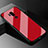 Silicone Frame Mirror Case Cover for LG G7 Red
