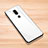 Silicone Frame Mirror Case Cover for Nokia 7.1 Plus White