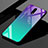 Silicone Frame Mirror Case Cover for OnePlus 7 Cyan