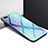 Silicone Frame Mirror Case Cover for Oppo A12e Sky Blue