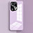 Silicone Frame Mirror Case Cover for Oppo Find X5 5G Clove Purple