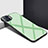Silicone Frame Mirror Case Cover for Oppo Reno4 F Matcha Green