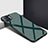 Silicone Frame Mirror Case Cover for Oppo Reno4 F Midnight Green