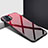 Silicone Frame Mirror Case Cover for Oppo Reno4 F Red