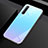 Silicone Frame Mirror Case Cover for Realme X50m 5G Sky Blue