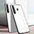 Silicone Frame Mirror Case Cover for Samsung Galaxy A20e White