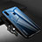 Silicone Frame Mirror Case Cover for Samsung Galaxy A20s Blue