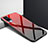 Silicone Frame Mirror Case Cover for Vivo X50 Pro 5G Red