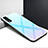 Silicone Frame Mirror Case Cover for Vivo Y30 Mint Blue