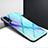 Silicone Frame Mirror Case Cover for Vivo Y30 Sky Blue