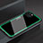 Silicone Frame Mirror Case Cover M01 for Apple iPhone 13 Mini Green