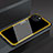 Silicone Frame Mirror Case Cover M01 for Apple iPhone 13 Mini Yellow