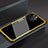 Silicone Frame Mirror Case Cover M01 for Apple iPhone 14 Pro Max Yellow