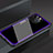 Silicone Frame Mirror Case Cover M01 for Apple iPhone 14 Pro Purple