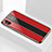Silicone Frame Mirror Case Cover M01 for Apple iPhone X Red