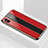 Silicone Frame Mirror Case Cover M01 for Apple iPhone Xs Red