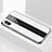 Silicone Frame Mirror Case Cover M01 for Apple iPhone Xs White