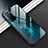 Silicone Frame Mirror Case Cover M01 for Huawei Honor Play4 5G Cyan