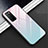 Silicone Frame Mirror Case Cover M01 for Huawei Honor Play4 5G Pink