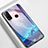 Silicone Frame Mirror Case Cover M01 for Huawei Honor Play4T Cyan