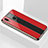 Silicone Frame Mirror Case Cover M01 for Huawei P Smart+ Plus Red