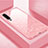 Silicone Frame Mirror Case Cover M01 for Huawei P30 Pink
