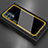 Silicone Frame Mirror Case Cover M01 for Oppo Reno5 Pro 5G Yellow