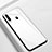 Silicone Frame Mirror Case Cover M01 for Samsung Galaxy A8s SM-G8870 White