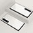 Silicone Frame Mirror Case Cover M01 for Samsung Galaxy Note 10 5G White