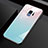 Silicone Frame Mirror Case Cover M01 for Samsung Galaxy S9 Cyan