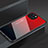 Silicone Frame Mirror Case Cover M02 for Apple iPhone 13 Mini Red