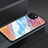 Silicone Frame Mirror Case Cover M02 for Apple iPhone 14 Mixed