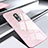 Silicone Frame Mirror Case Cover M02 for Samsung Galaxy S9 Rose Gold