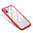 Silicone Frame Mirror Case Cover M02 for Xiaomi Mi 8 Red