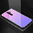Silicone Frame Mirror Case Cover M02 for Xiaomi Redmi Note 8 Pro Purple