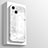 Silicone Frame Mirror Case Cover M05 for Apple iPhone 13 Mini White